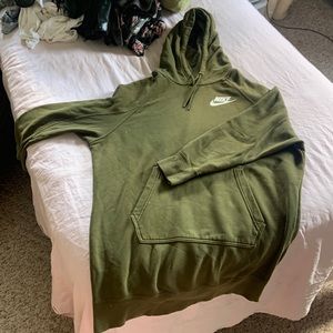 Nike olive green hoodie dress, size Small. Good condition